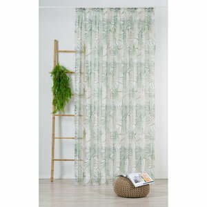 Zelená/béžová záclona 300x260 cm Palmas – Mendola Fabrics