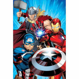 Detská deka z mikroplyšu 100x150 cm Avengers Heroes - Jerry Fabrics