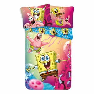 Bavlnené detské obliečky na jednolôžko 140x200 cm Sponge Bob - Jerry Fabrics