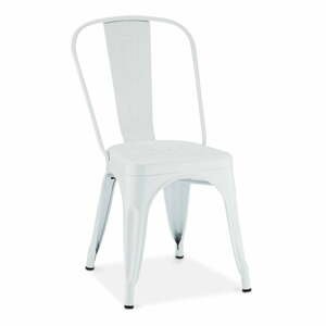 Biele kovové jedálenské stoličky v súprave 2 ks Korona – Furnhouse