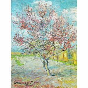 Obraz - 50x70 cm reprodukcia Pink Peach Trees, Vincent van Gogh – Fedkolor