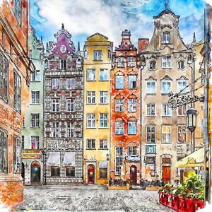 Obraz 50x50 cm Gdansk – Fedkolor