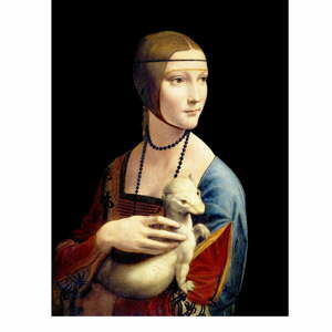 Obraz - reprodukcia 50x70 cm Lady with Ermine, Leonardo Da Vinci – Fedkolor