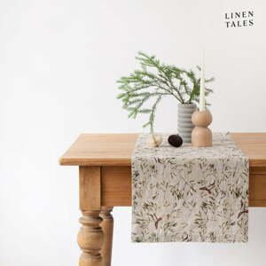 Ľanový behúň na stôl s vianočným motívom 40x200 cm – Linen Tales