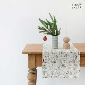 Ľanový behúň na stôl s vianočným motívom 40x200 cm – Linen Tales