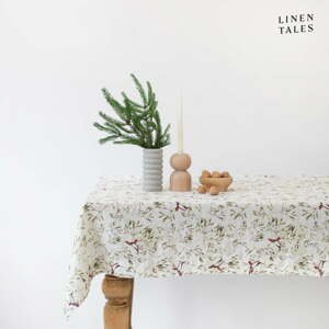 Ľanový obrus s vianočným motívom 140x140 cm – Linen Tales