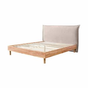 Béžová/v prírodnej farbe dvojlôžková posteľ s roštom 180x200 cm Charlie – Bobochic Paris
