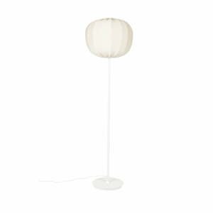 Biela stojacia lampa s textilným tienidlom (výška  160 cm) Shem – White Label