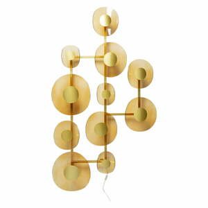 V zlatej farbe nástenné svietidlo Mariposa – Kare Design