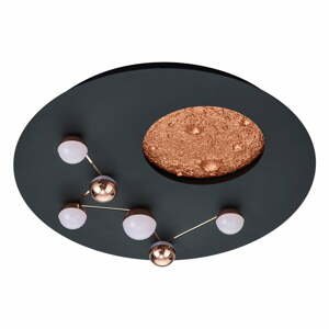 Čierne/v bronzovej farbe LED stropné svietidlo ø 50 cm Zodiac – Trio