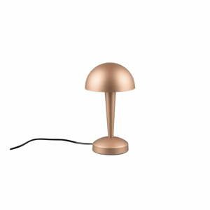 V medenej farbe LED stolová lampa (výška  26 cm) Canaria – Trio