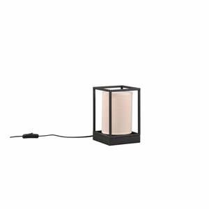 Matne čierna/béžová stolová lampa (výška  22 cm) Ross – Trio