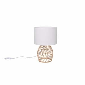Biela/v prírodnej farbe stolová lampa (výška  38 cm) Rike – Trio