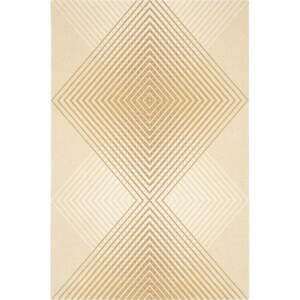 Béžový vlnený koberec 133x180 cm Chord – Agnella