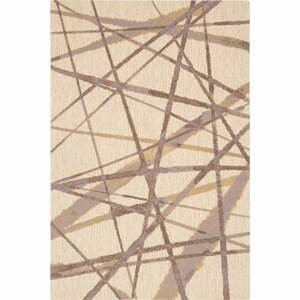 Béžový vlnený koberec 133x180 cm Sticks – Agnella