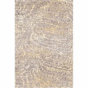 Béžový vlnený koberec 100x180 cm Koi – Agnella