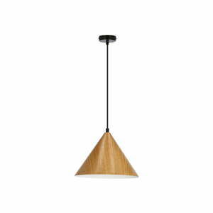 Hnedé závesné svietidlo so skleneným tienidlom ø 25 cm Dunca – Candellux Lighting