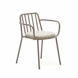 Fialová kovová záhradná stolička Bramant – Kave Home
