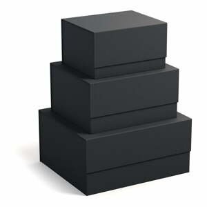 Kartónové úložné boxy v súprave 3 ks s vekom Ilse – Bigso Box of Sweden
