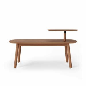 Hnedý konferenčný stolík z bukového dreva 56x120 cm Swivo – Umbra