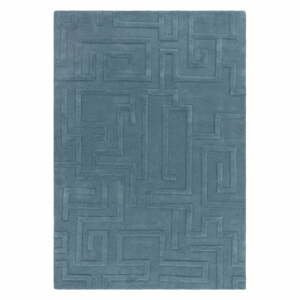 Modrý vlnený koberec 200x290 cm Maze – Asiatic Carpets