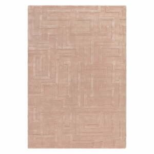 Svetloružový vlnený koberec 160x230 cm Maze – Asiatic Carpets