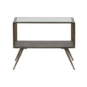 Odkladací stolík so sklenenou doskou 60x50 cm Fancy – BePureHome