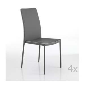 Sivé jedálenské stoličky v súprave 2 ks – Tomasucci
