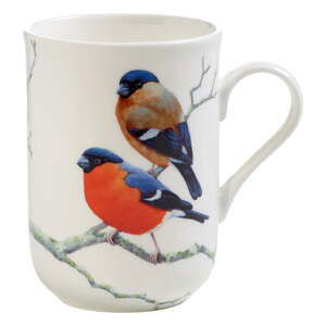 Hrnček z kostného porcelánu Maxwell & Williams Birds Bullfinches, 350 ml