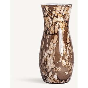 Hnedá sklenená váza Giulia – Burkina