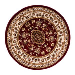 Červený okrúhly koberec 133x133 cm Sherbone – Flair Rugs