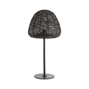 Matne čierna stolová lampa (výška  56 cm) Finou – Light & Living