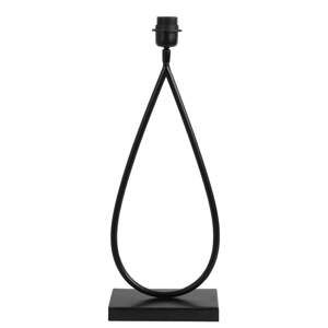 Matne čierny kovový podstavec stolovej lampy 51 cm Tamsu – Light & Living