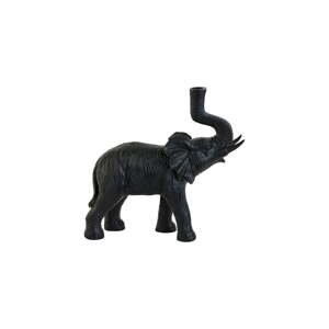 Matne čierna stolová lampa (výška  36 cm) Elephant – Light & Living