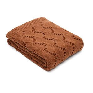 Vlnená/zo zmesi vlákien pletená deka 130x170 cm Mesias – Kave Home