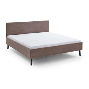 Hnedá čalúnená dvojlôžková posteľ 180x200 cm Avola – Meise Möbel