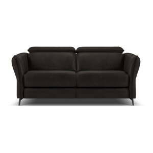 Čierna kožená pohovka 103 cm Hubble – Windsor & Co Sofas