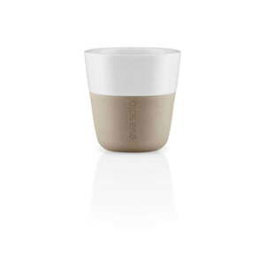 Béžovo-biele porcelánové šálky na espresso v sade 2 ks 80 ml - Eva Solo