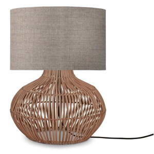 Béžová/v prírodnej farbe stolová lampa s textilným tienidlom (výška  48 cm) Kalahari – Good&Mojo