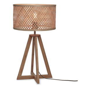 Stolová lampa v prírodnej farbe s bambusovým tienidlom (výška  53 cm) Java – Good&Mojo