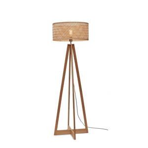 Stojacia lampa v prírodnej farbe s bambusovým tienidlom (výška  145 cm) Java – Good&Mojo