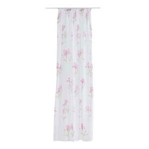 Biela/ružová záclona 140x255 cm Judie – Mendola Fabrics