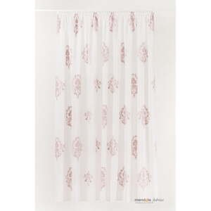 Biela/ružová záclona 300x260 cm Aymara – Mendola Fabrics