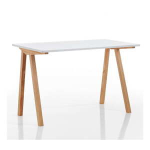 Pracovný stôl s bielou doskou 60x120 cm – Tomasucci