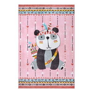Ružový detský koberec 160x235 cm Panda – Hanse Home