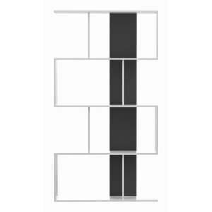 Biela/čierna knižnica 89x165 cm Sigma – TemaHome