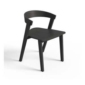 Čierne jedálenské stoličky v súprave 2 ks z bukového dreva Sand – TemaHome