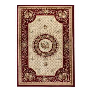 Vínovočervený/béžový koberec 120x170 cm Herat – Nouristan