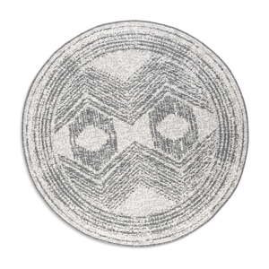 Sivý/krémovobiely okrúhly vonkajší koberec ø 140 cm Gemini – Elle Decoration
