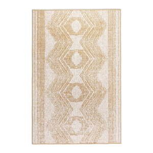 Okrovožltý/krémovobiely vonkajší koberec 80x150 cm Gemini – Elle Decoration